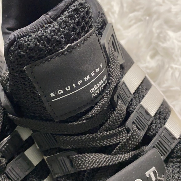 Adidas black and white EQT semi mid sneaker - Picture 5 of 8